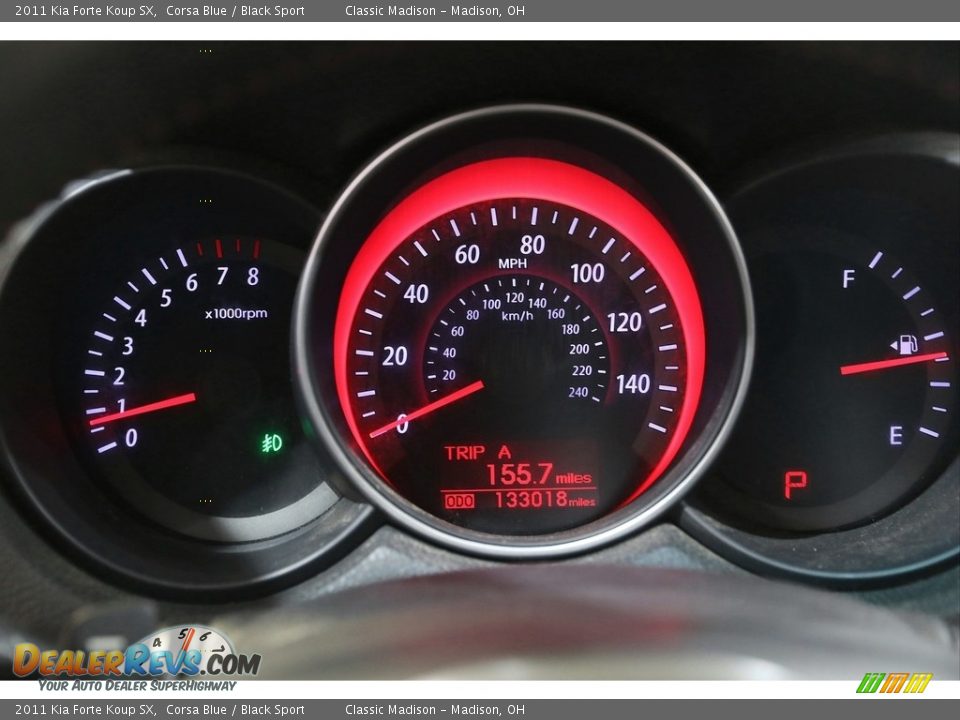 2011 Kia Forte Koup SX Corsa Blue / Black Sport Photo #9