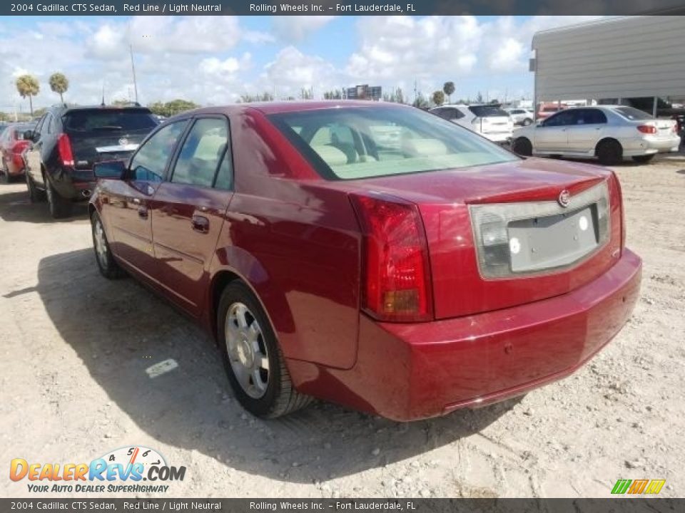 2004 Cadillac CTS Sedan Red Line / Light Neutral Photo #3
