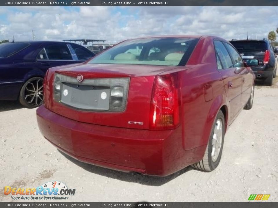 2004 Cadillac CTS Sedan Red Line / Light Neutral Photo #4