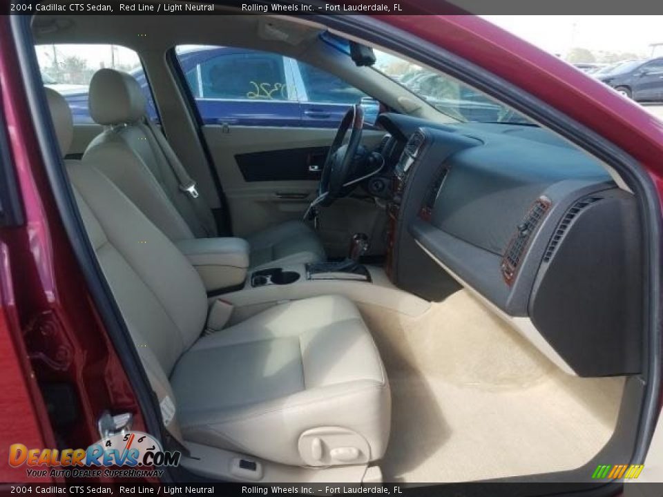 2004 Cadillac CTS Sedan Red Line / Light Neutral Photo #5