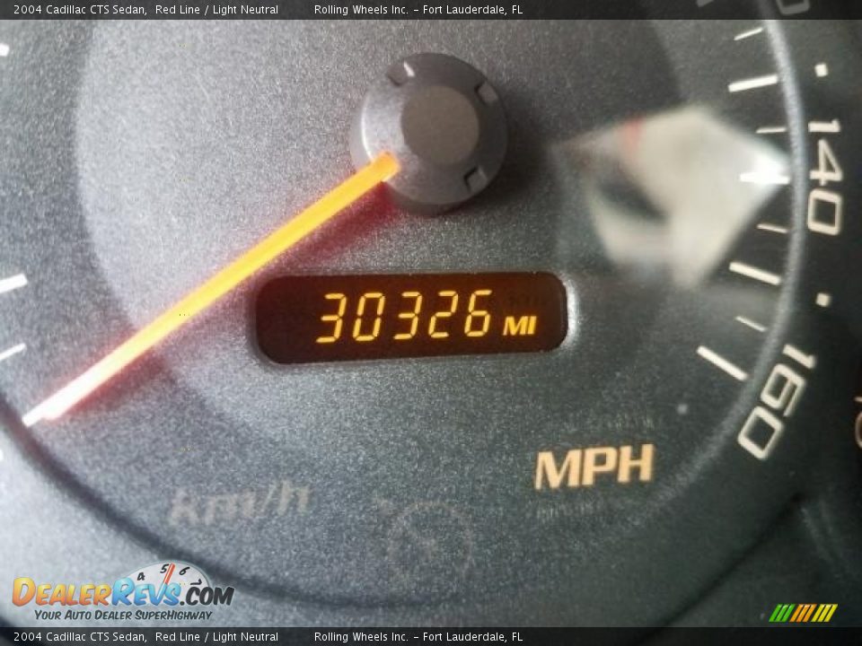 2004 Cadillac CTS Sedan Red Line / Light Neutral Photo #8