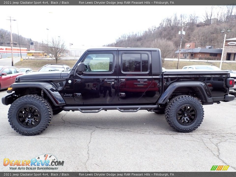 Black 2021 Jeep Gladiator Sport 4x4 Photo #2