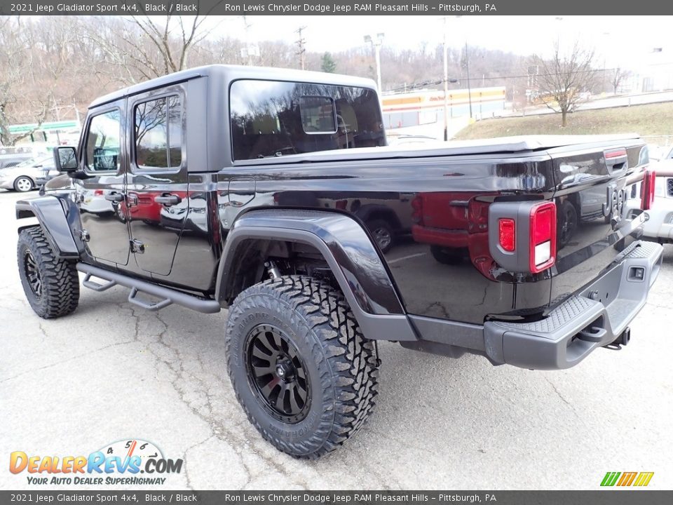 2021 Jeep Gladiator Sport 4x4 Black / Black Photo #3