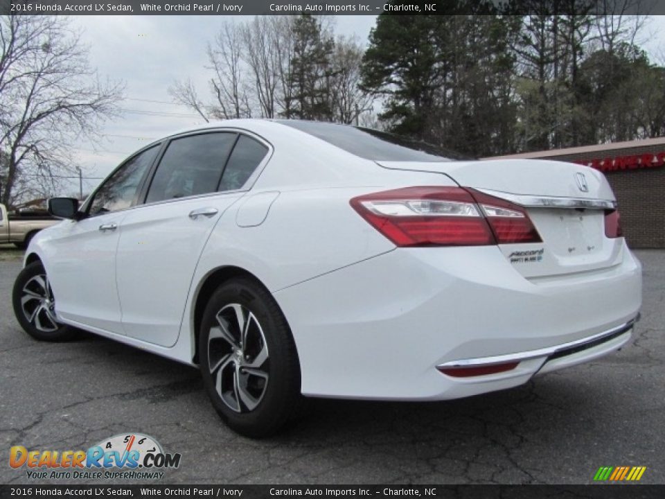 2016 Honda Accord LX Sedan White Orchid Pearl / Ivory Photo #8
