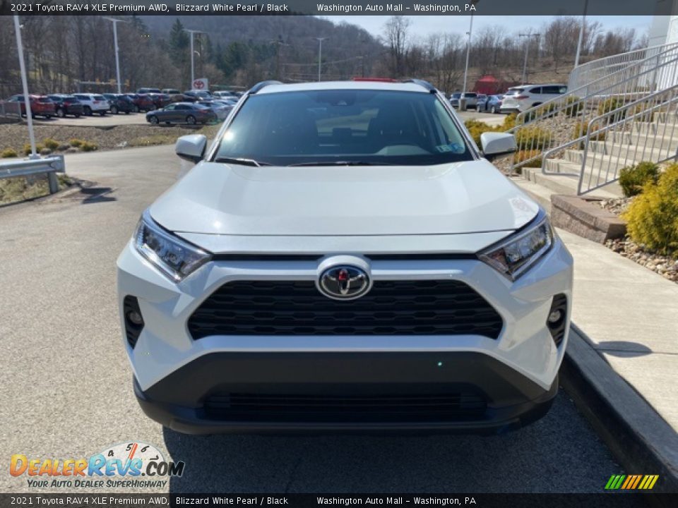 2021 Toyota RAV4 XLE Premium AWD Blizzard White Pearl / Black Photo #12