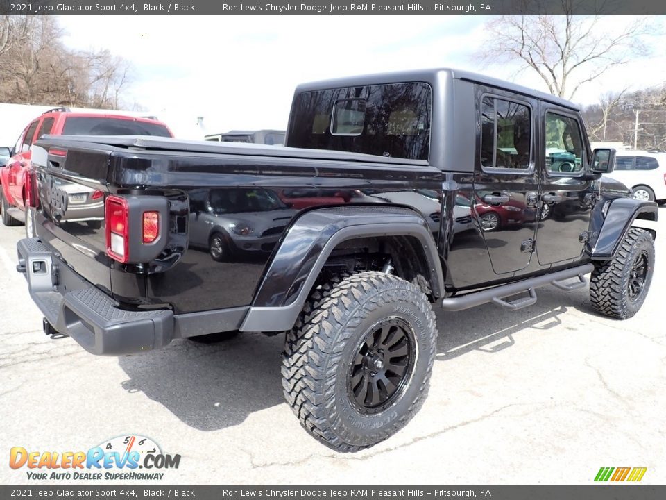 2021 Jeep Gladiator Sport 4x4 Black / Black Photo #6