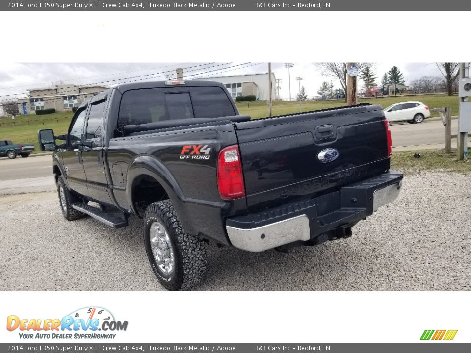 2014 Ford F350 Super Duty XLT Crew Cab 4x4 Tuxedo Black Metallic / Adobe Photo #3