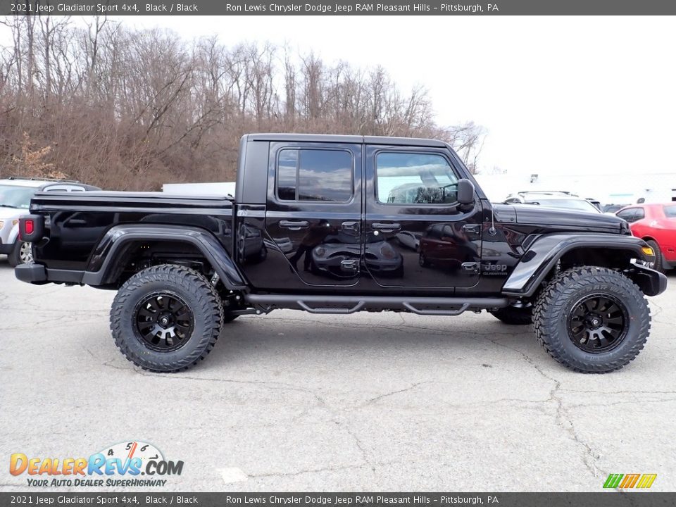 2021 Jeep Gladiator Sport 4x4 Black / Black Photo #7