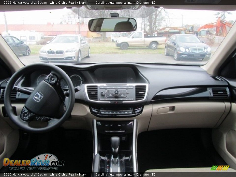 2016 Honda Accord LX Sedan White Orchid Pearl / Ivory Photo #13