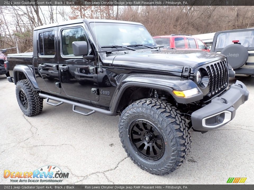 2021 Jeep Gladiator Sport 4x4 Black / Black Photo #8