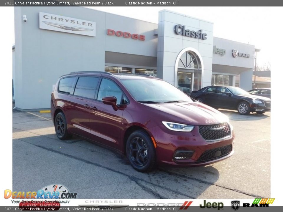 2021 Chrysler Pacifica Hybrid Limited Velvet Red Pearl / Black Photo #1