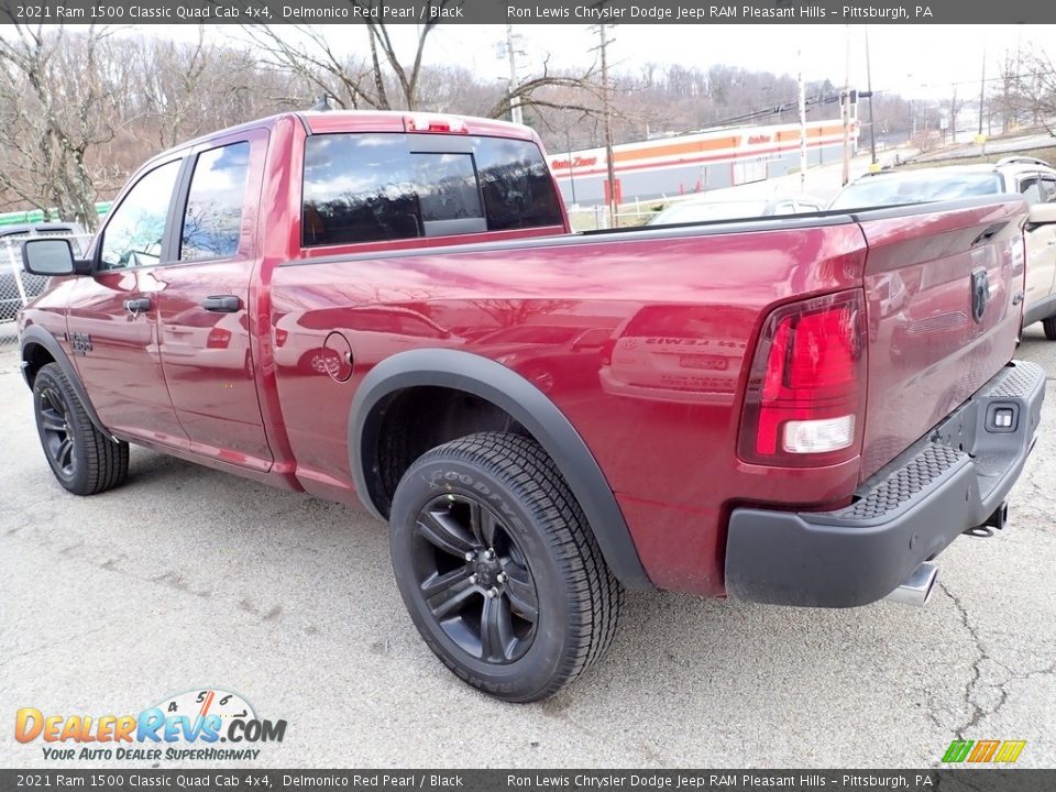 2021 Ram 1500 Classic Quad Cab 4x4 Delmonico Red Pearl / Black Photo #2