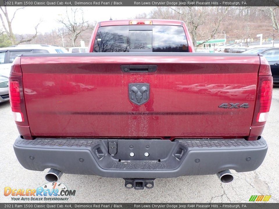 2021 Ram 1500 Classic Quad Cab 4x4 Delmonico Red Pearl / Black Photo #3