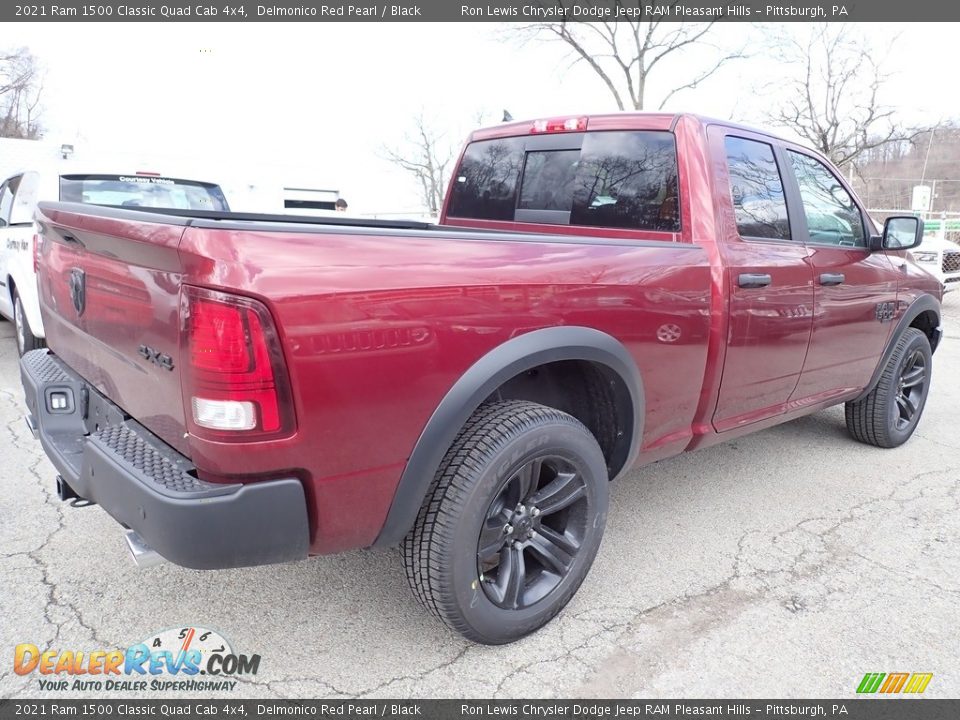 2021 Ram 1500 Classic Quad Cab 4x4 Delmonico Red Pearl / Black Photo #4