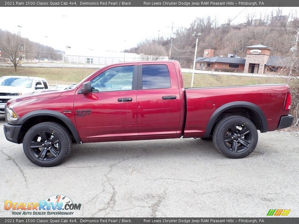 2021 Ram 1500 Classic Quad Cab 4x4 Delmonico Red Pearl / Black Photo #8