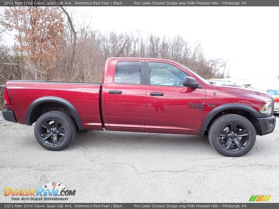 2021 Ram 1500 Classic Quad Cab 4x4 Delmonico Red Pearl / Black Photo #9