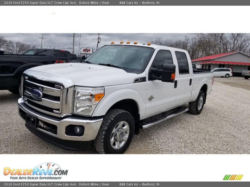 2016 Ford F250 Super Duty XLT Crew Cab 4x4 Oxford White / Steel Photo #7