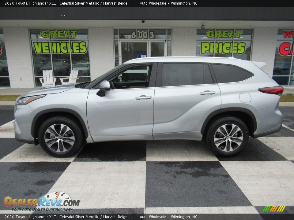 2020 Toyota Highlander XLE Celestial Silver Metallic / Harvest Beige Photo #1