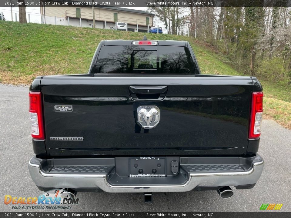 2021 Ram 1500 Big Horn Crew Cab Diamond Black Crystal Pearl / Black Photo #7