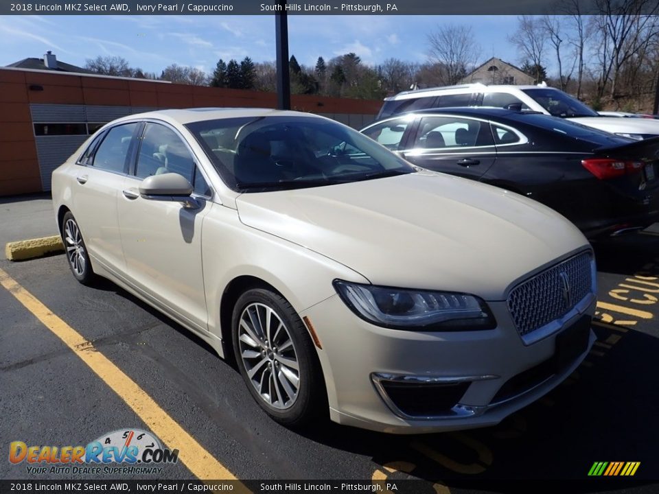 2018 Lincoln MKZ Select AWD Ivory Pearl / Cappuccino Photo #3