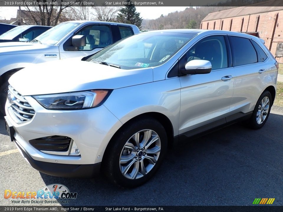 2019 Ford Edge Titanium AWD Ingot Silver / Ebony Photo #1