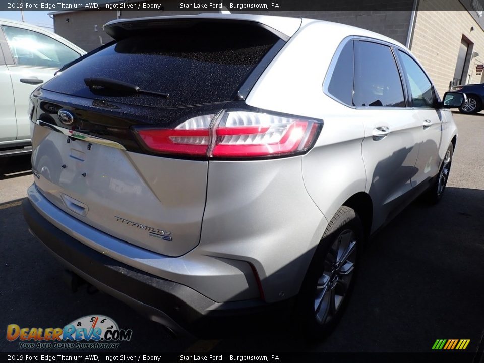 2019 Ford Edge Titanium AWD Ingot Silver / Ebony Photo #3