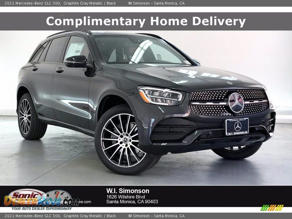 2021 Mercedes-Benz GLC 300 Graphite Gray Metallic / Black Photo #1