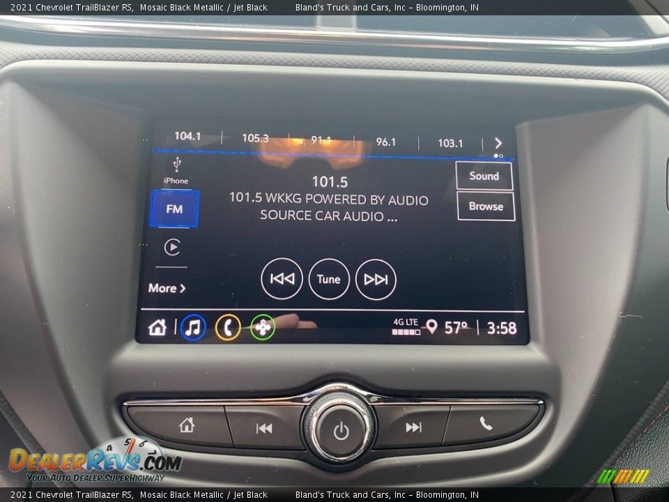 2021 Chevrolet TrailBlazer RS Mosaic Black Metallic / Jet Black Photo #24