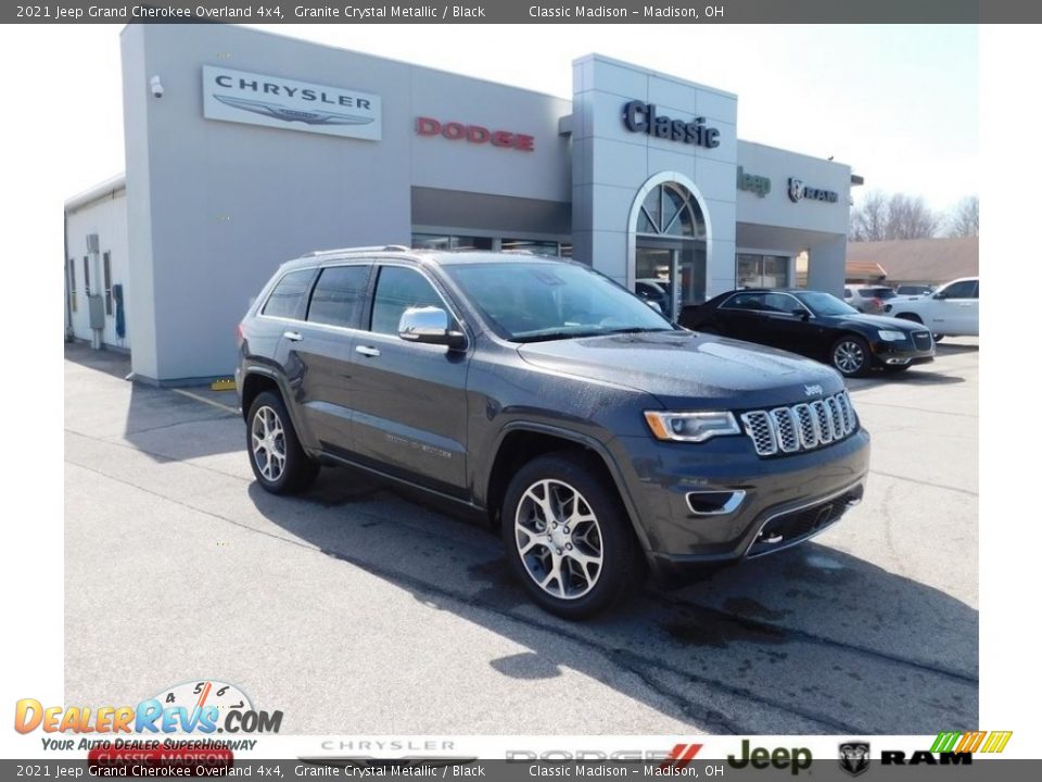 2021 Jeep Grand Cherokee Overland 4x4 Granite Crystal Metallic / Black Photo #1