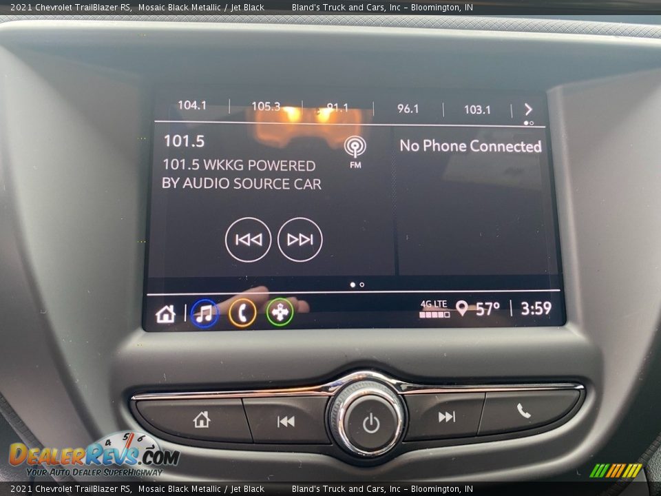 2021 Chevrolet TrailBlazer RS Mosaic Black Metallic / Jet Black Photo #28