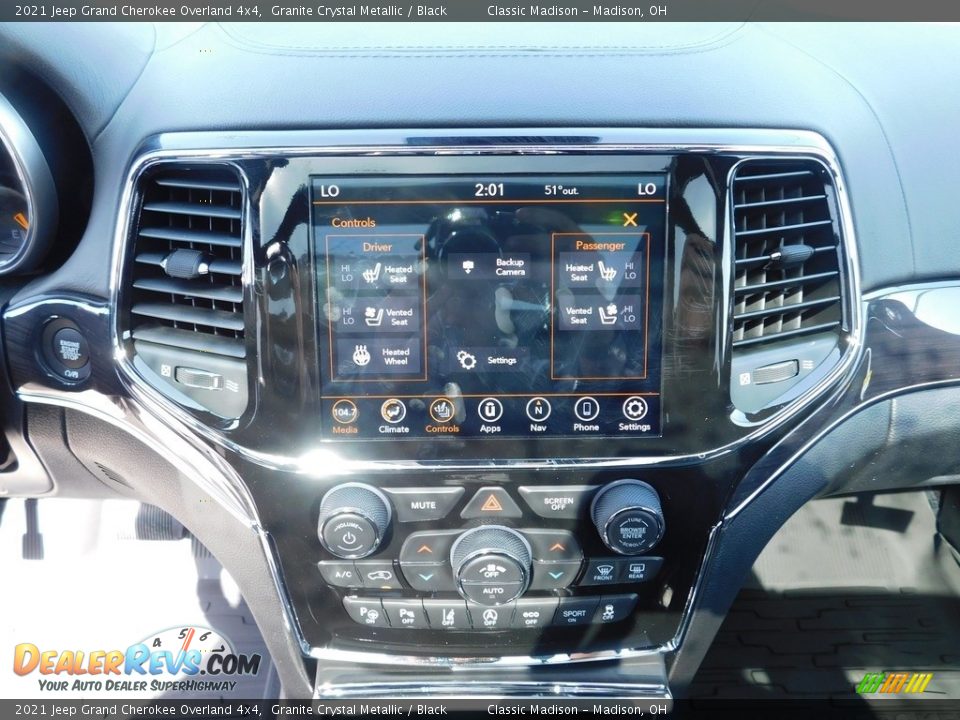 2021 Jeep Grand Cherokee Overland 4x4 Granite Crystal Metallic / Black Photo #6