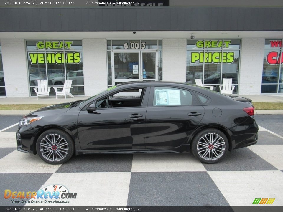2021 Kia Forte GT Aurora Black / Black Photo #1