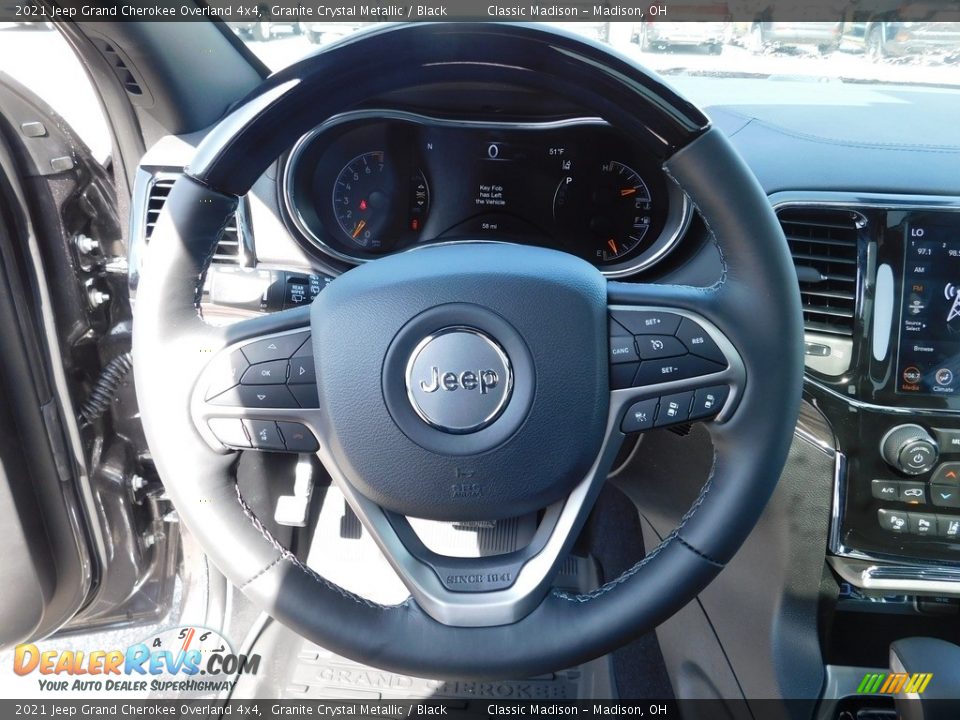 2021 Jeep Grand Cherokee Overland 4x4 Granite Crystal Metallic / Black Photo #8