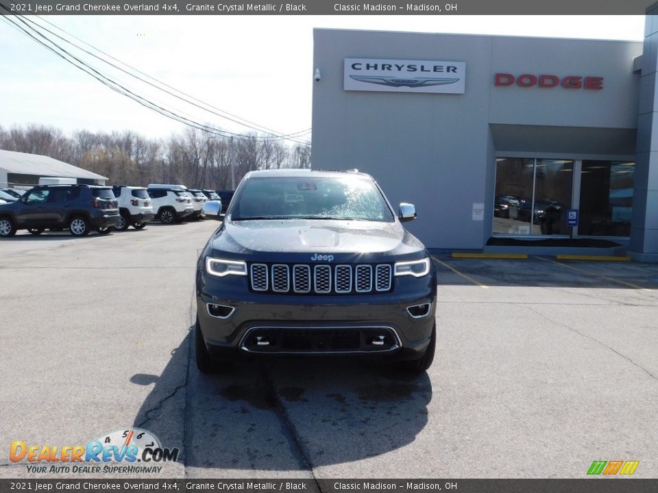 2021 Jeep Grand Cherokee Overland 4x4 Granite Crystal Metallic / Black Photo #9