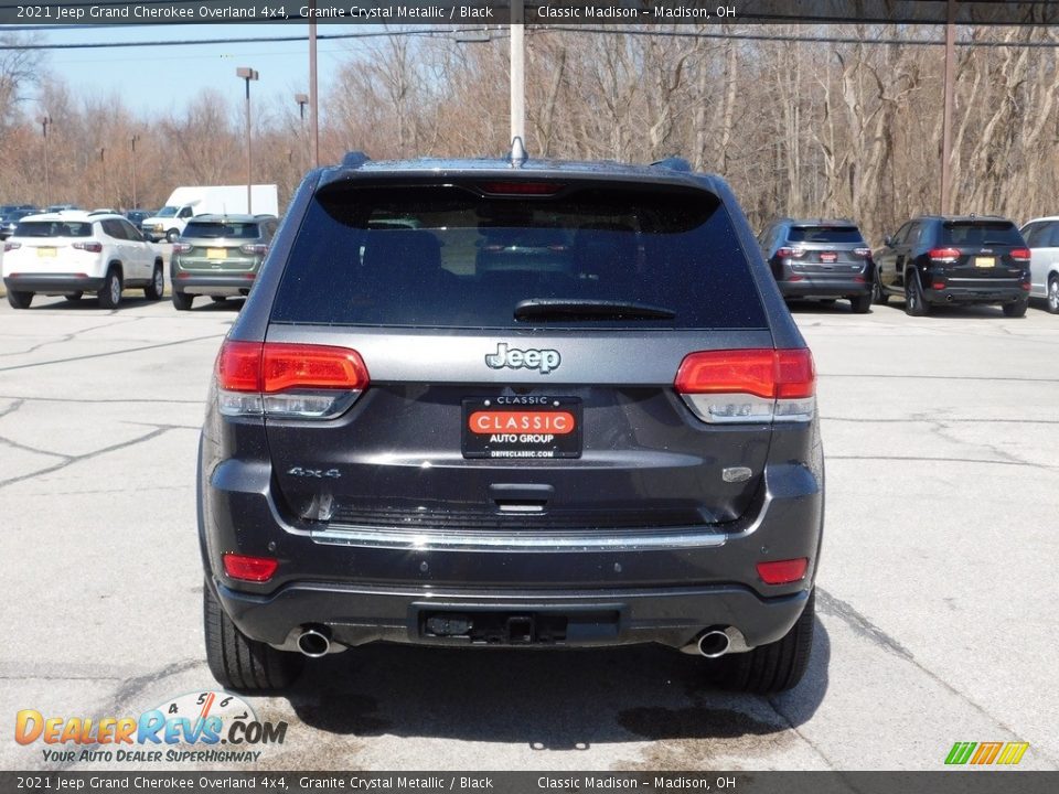 2021 Jeep Grand Cherokee Overland 4x4 Granite Crystal Metallic / Black Photo #12
