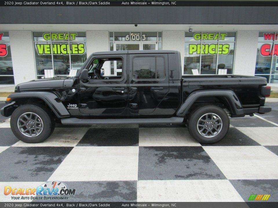 2020 Jeep Gladiator Overland 4x4 Black / Black/Dark Saddle Photo #1