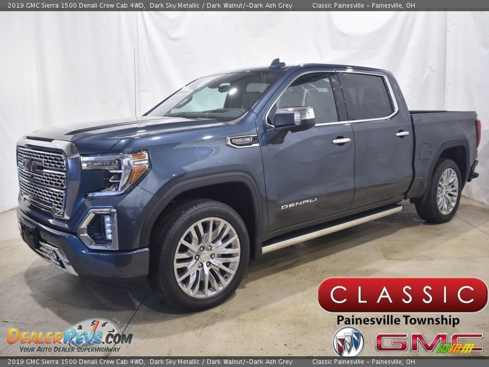 2019 GMC Sierra 1500 Denali Crew Cab 4WD Dark Sky Metallic / Dark Walnut/­Dark Ash Grey Photo #1