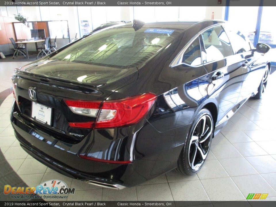 2019 Honda Accord Sport Sedan Crystal Black Pearl / Black Photo #7