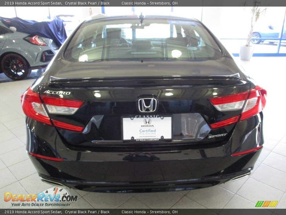 2019 Honda Accord Sport Sedan Crystal Black Pearl / Black Photo #8