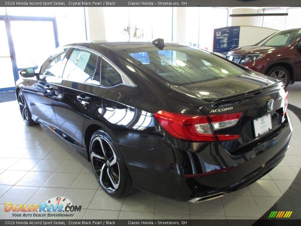 2019 Honda Accord Sport Sedan Crystal Black Pearl / Black Photo #9