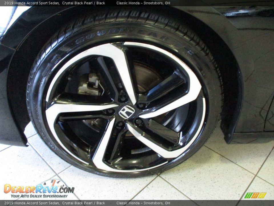 2019 Honda Accord Sport Sedan Crystal Black Pearl / Black Photo #12