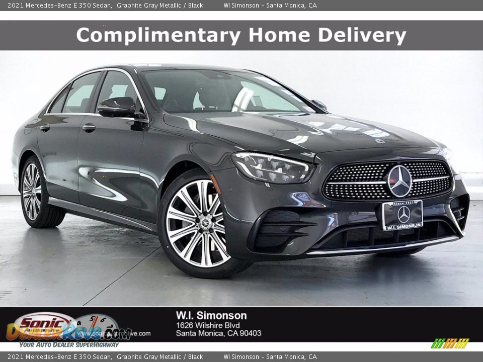 2021 Mercedes-Benz E 350 Sedan Graphite Gray Metallic / Black Photo #1