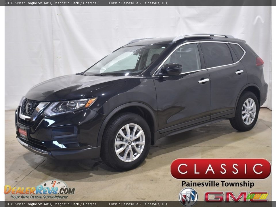 2018 Nissan Rogue SV AWD Magnetic Black / Charcoal Photo #1