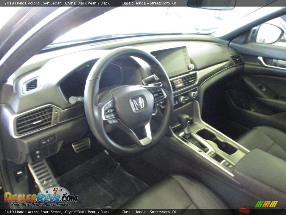 2019 Honda Accord Sport Sedan Crystal Black Pearl / Black Photo #26