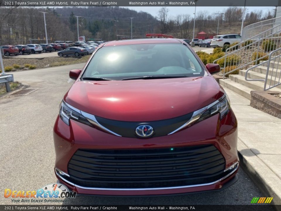 2021 Toyota Sienna XLE AWD Hybrid Ruby Flare Pearl / Graphite Photo #12