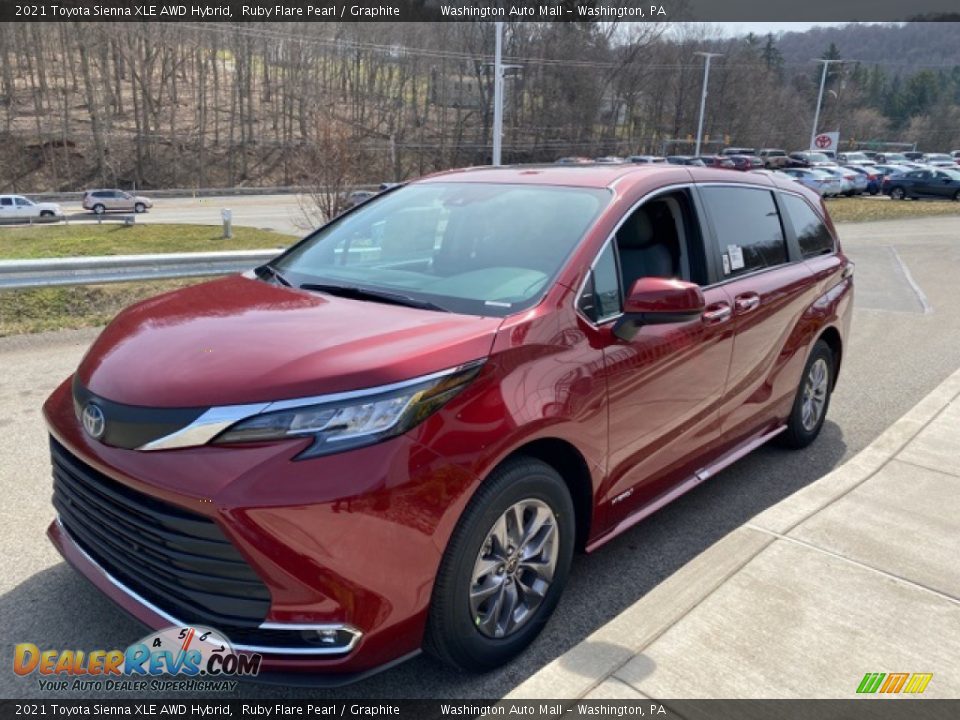 2021 Toyota Sienna XLE AWD Hybrid Ruby Flare Pearl / Graphite Photo #13