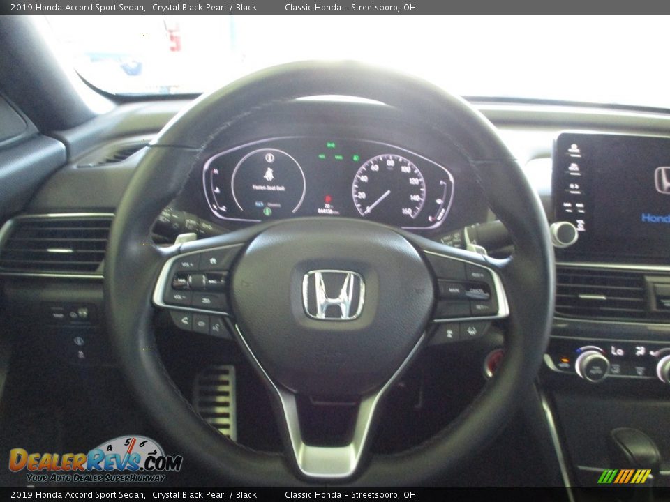 2019 Honda Accord Sport Sedan Crystal Black Pearl / Black Photo #29