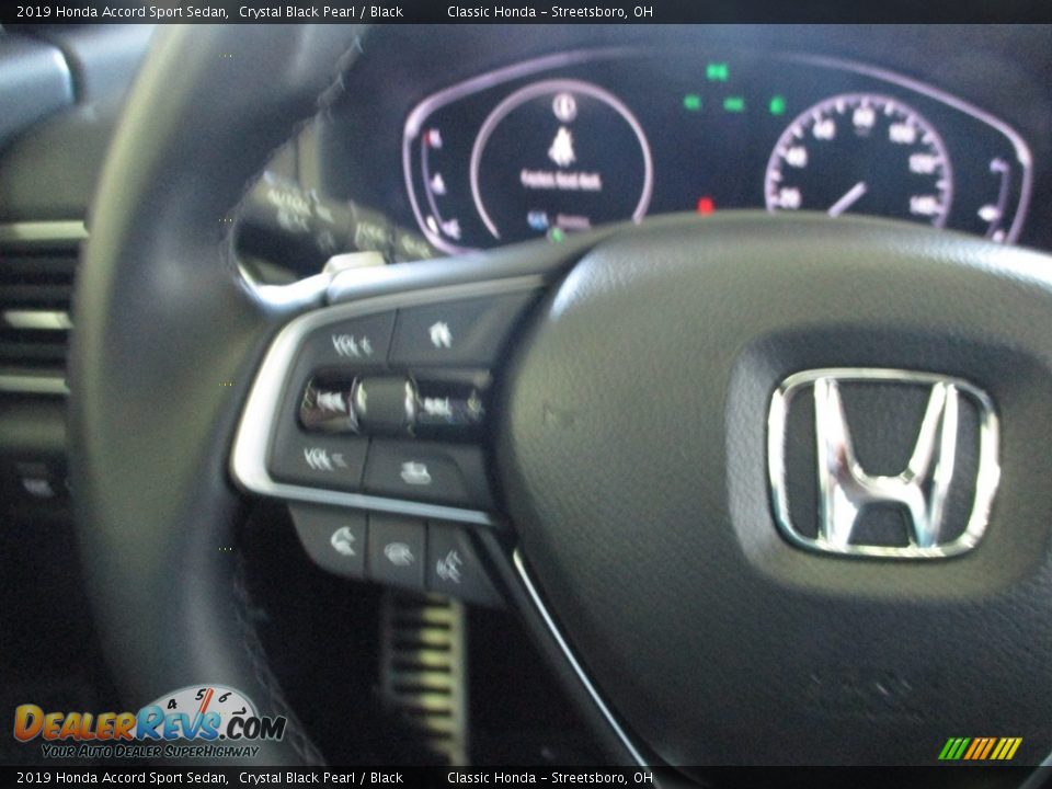 2019 Honda Accord Sport Sedan Crystal Black Pearl / Black Photo #30