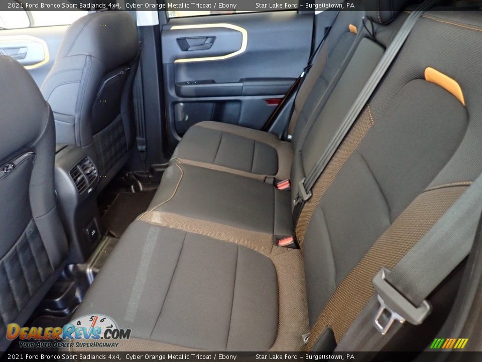 Rear Seat of 2021 Ford Bronco Sport Badlands 4x4 Photo #11