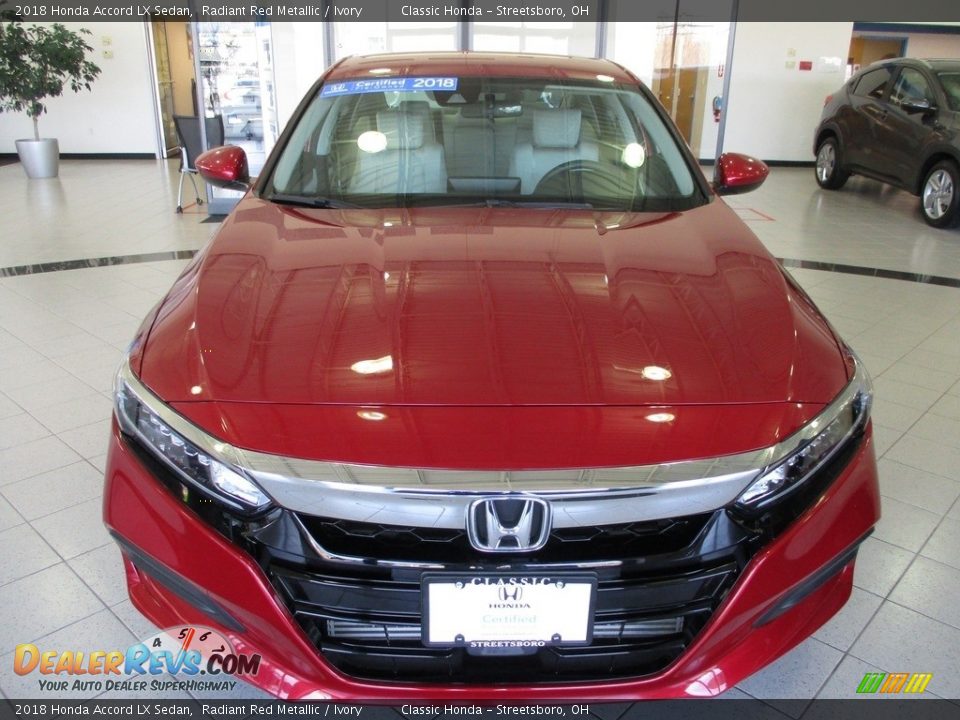 2018 Honda Accord LX Sedan Radiant Red Metallic / Ivory Photo #2